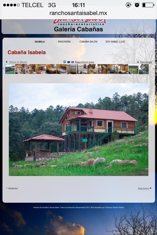 Cabanas Santa Isabel Villa Refugio Exterior foto